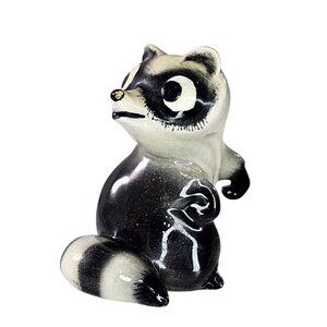 Hagen Renaker Raccoon Mama Dark Grey Black Large Version Miniature Figurine CHIP